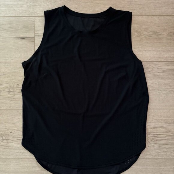 Lululemon Making Moves Tank with Mesh and Side Ruching Black Large - Picture 1 of 10
